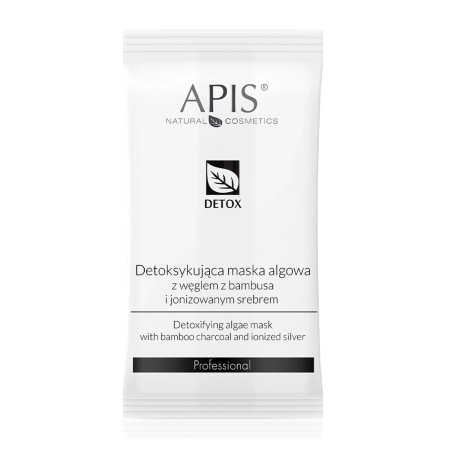 Apis - Detox - Detoksykująca Maska Algowa z Węglem z Bambusa i Jonizowanym Srebrem - 20g