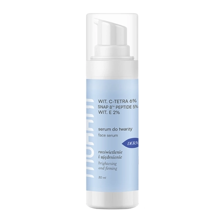 Mohani - Napinająco-Rozświetlające Serum do Twarzy z Ultrastabilną Witaminą C TETRA 6%, Neuropeptydem SNAP 8™ 5% i Witaminą E 2% - 30ml 