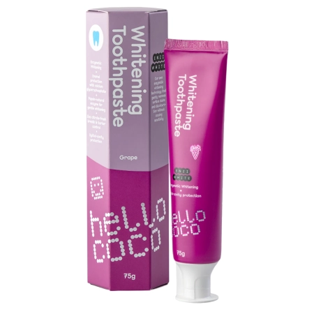 hello coco - Enzi White -  Whitening Toothpaste - Wybielająca Pasta do Zębów - Grape - 75g
