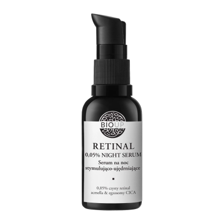 Bioup - RETINAL - Stymulująco-ujędrniające Serum z Retinalem 0,05%, Acmellą i Egzosomami CICA - 30ml