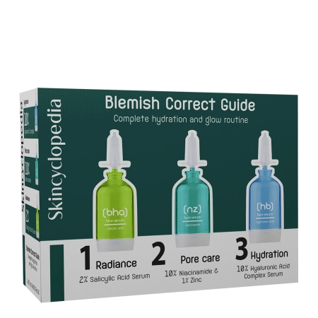 Skincyclopedia - Blemish Guide Set - Kuracja Przeciw Niedoskonałościom - 3x15ml