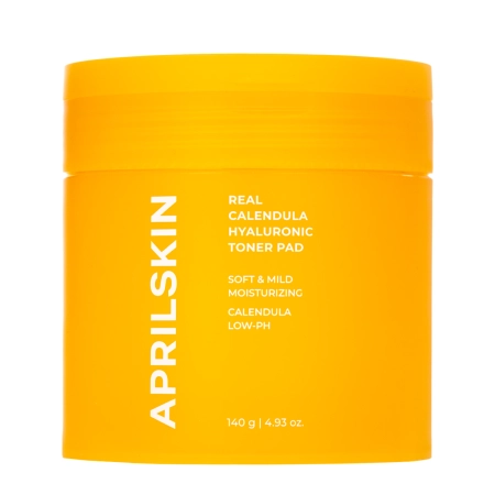 Aprilskin - Real Calendula Hyaluronic Toner Pad - Tonizujące Płatki Nagietkowe - 140g