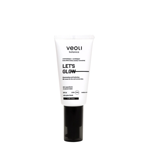 Veoli Botanica - Let's Glow - Rozświetlająco - Nawilżający Lekki Krem BB - 1.5N Ivory - 30ml