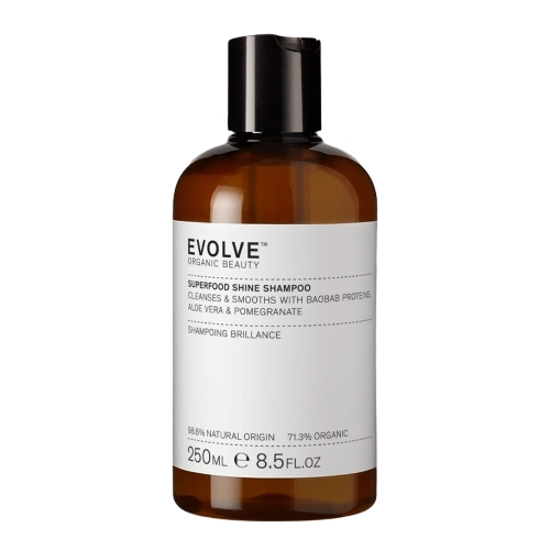 Evolve Organic Beauty - Superfood Shine Shampoo - Naturalny, Nabłyszczający Szampon do Włosów - 250ml