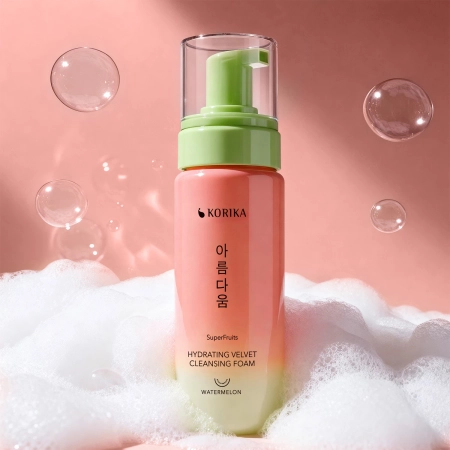 KORIKA - SuperFruits Hydrating Velvet Cleansing Foam - Nawilżająca Pianka do Mycia Twarzy - 150ml