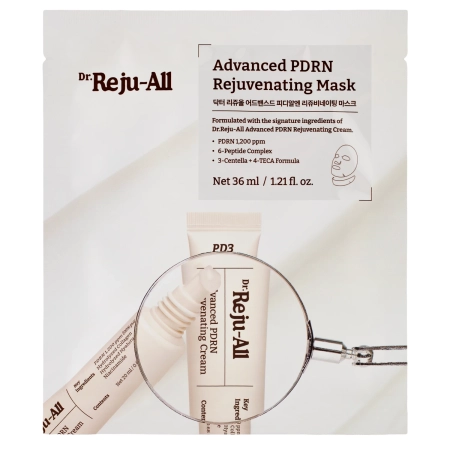 Dr. Reju-All - Advanced PDRN Rejuvenating Mask - Maska w Płachcie Regenerująco-Ujędrniająca - 4szt/36ml