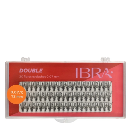 Ibra Makeup - Kępki Double 0,07 - 12mm - 60szt