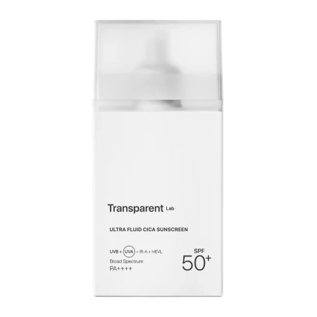 Transparent Lab - Ultra Fluid Cica Sunscreen - Hybrydowy Krem SPF50+ - 100ml