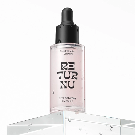 Returnu - Deep Comfort Ampoule - Nawilżająca Ampułka do Twarzy z Wodą Brzozową i Ceramidami - 30ml