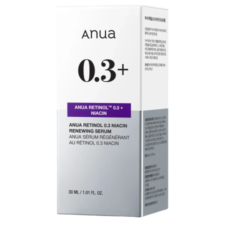 Anua - Nano Retinol 0,3% + Niacin Renewing Serum - Wygładzająco - Rozjaśniające Serum z Retinolem - 30ml