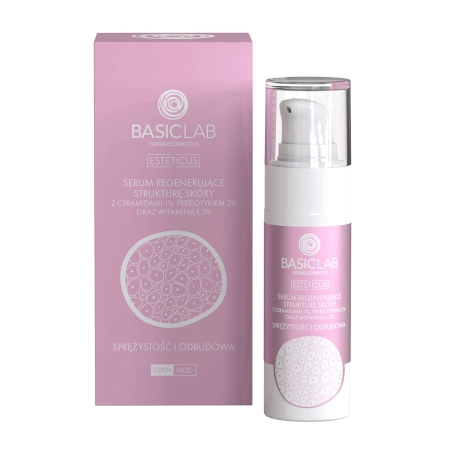 BasicLab - Esteticus - Sprężystość i Odbudowa - Serum Regenerujące Strukturę Skóry z Ceramidami 1% - 30ml OUTLET
