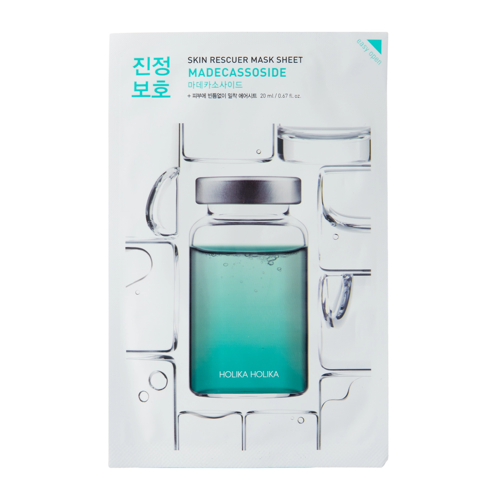 Holika Holika - Skin Rescuer Mask Sheet - Madecassoside - Łagodząca Maska do Twarzy w Płachcie - 20ml