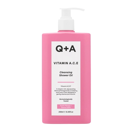 Q+A - Vitamin A.C.E Shower Oil - Odżywczy Olejek do Mycia Ciała z Witaminami A.C.E - 250ml