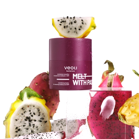 Veoli Botanica - Melt With Passion - Emulgujące Masełko do Zmywania Makijażu i SPF - 40g