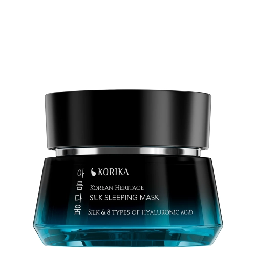 KORIKA - Korean Heritage Silk & 8 Types of Hyaluronic Acid Silk Sleeping Mask - Nawilżająca Maska do Twarzy na Noc - 50ml