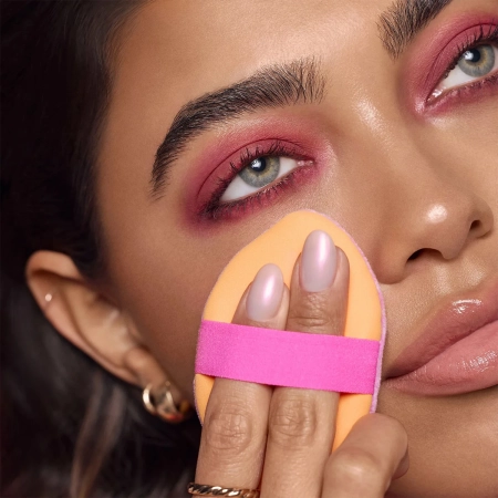 Real Techniques - Miracle Powder Puff - Dwustronny Puszek do Aplikacji Podkładu i Pudru - 1szt.