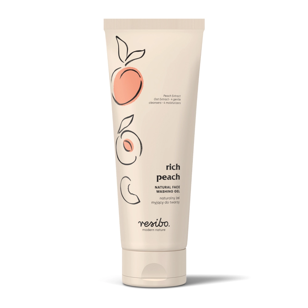 Resibo - Rich Peach - Natural Face Washing Gel - Naturalny Żel Myjący do Twarzy - 125ml