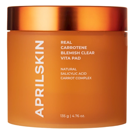 Aprilskin - Carrotene Clarifying Vita Pads - Płatki Oczyszczające z Karotenem - 135g