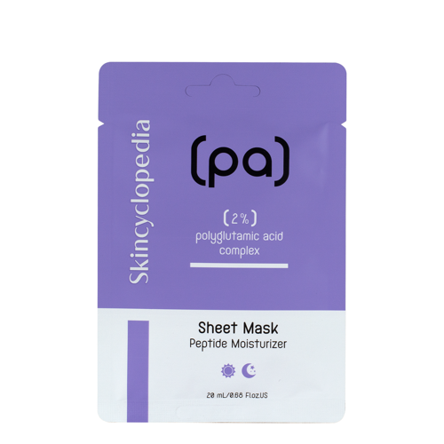 Skincyclopedia - Sheet Mask Polyglutamic Acid - Głęboko Nawilżająca Maska w Płachcie - 1szt/20ml
