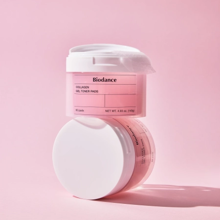 Biodance - Collagen Gel Toner Pads - Ujędrniające Płatki Kolagenowe do Twarzy - 60szt