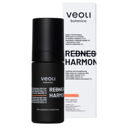 Veoli Botanica - Redness Harmony - Kojąco-Wzmacniający Lekki Krem na Naczynka - 30ml