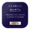 Claresa - Protective Dust Loose Powder SPF 30 - Puder Sypki Utrwalający z Filtrem SPF 30 - 5g