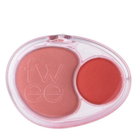 Fwee - Mellow Dual Blusher - Podwójny Róż do Policzków - CR02 Baby Smile - 7,2g