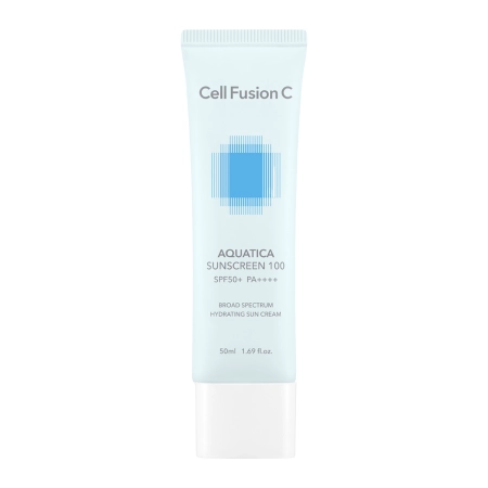 Cell Fusion C - Aquatica Sunscreen 100 SPF 50+/PA ++++ - Nawilżający Krem z Filtrem do Twarzy - 50ml