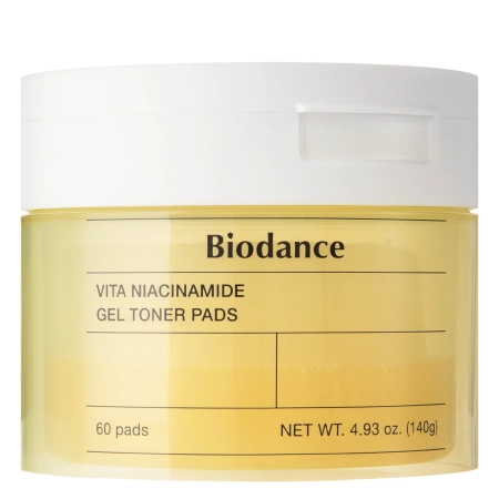 Biodance - Vita Niacinamide Gel Toner Pads - Rozświetlające Płatki do Twarzy - 60szt