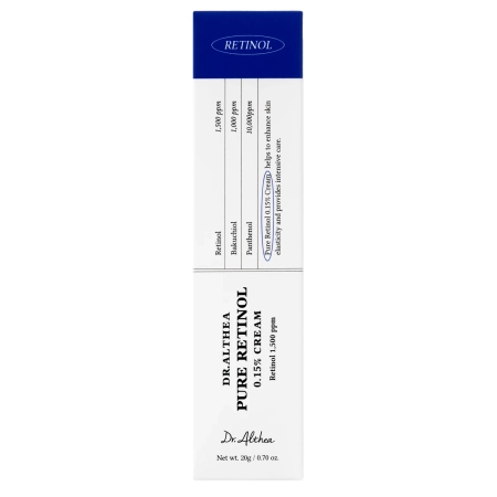 Dr. Althea - Pure Retinol 0,15% Cream - Przeciwstarzeniowy Krem do Twarzy z Retinolem - 20g