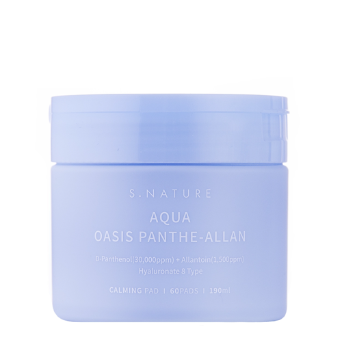 S.Nature - Aqua Oasis Panthe-Allan Calming Pad - Kojące Płatki do Twarzy - 60szt/190ml