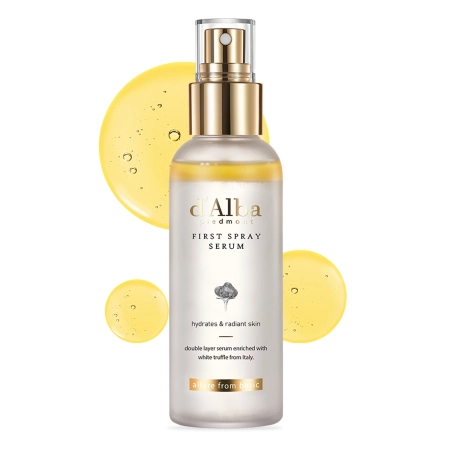 d'Alba - White Truffle First Spray Serum - Rozświetlająco-Nawilżajace Serum do Twarzy w Mgiełce - 100ml