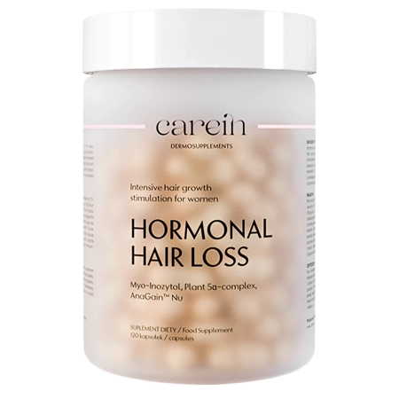 Carein - Hormonal Hair Loss - Dermosuplement - Utrata Włosów o Podłożu Hormonalnym - 120kaps
