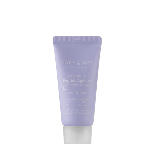 Mary&May - Vegan Calendula Peptide Ageless Sleeping Mask - Łagodząco-Ujędrniająca Maseczka na Noc - 30g - OUTLET