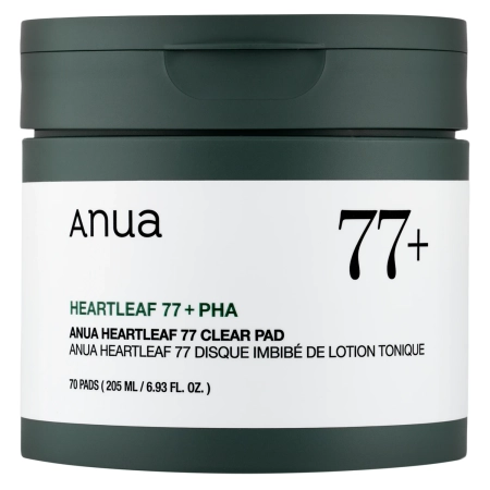 Anua - Heartleaf 77% Clear Pad - Kojące Płatki z Ekstraktem z Pstrolistki - 70szt.