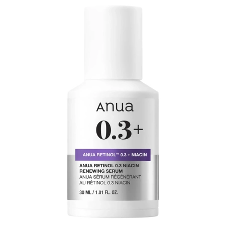 Anua - Nano Retinol 0,3% + Niacin Renewing Serum - Wygładzająco - Rozjaśniające Serum z Retinolem - 30ml