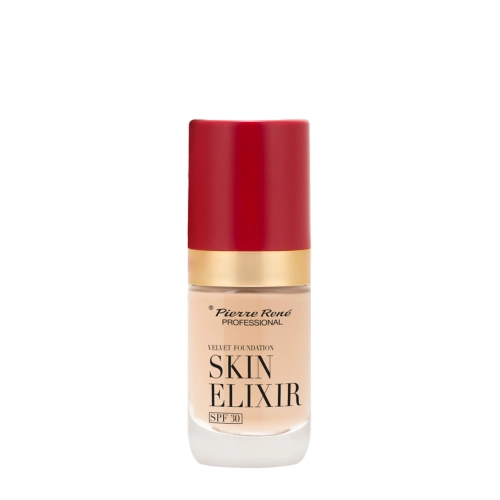 Pierre Rene - Skin Elixir SPF30 Velvet Foundation - Długotrwały Podkład do Twarzy - 01 - 25ml