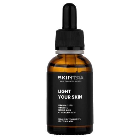 SkinTra - Light Your Skin - Serum z Witaminą C 20% i Kwasem Ferulowym - 30ml