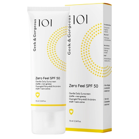 Geek&Gorgeous - Zero Feel SPF50 - Niewyczuwalny Krem Przeciwsłoneczny SPF50 - 75ml