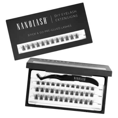 Nanolash - Stick & Go Pre-Glued Lashes - Kępki Rzęs z Klejem - Harmony - 1 opak.