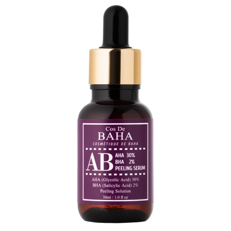 Cos De BAHA - AHA 30% BHA 2% Peeling Serum (AB) - Serum Peelingujące do Twarzy z Kwasami AHA 30% i BHA 2% - 30ml