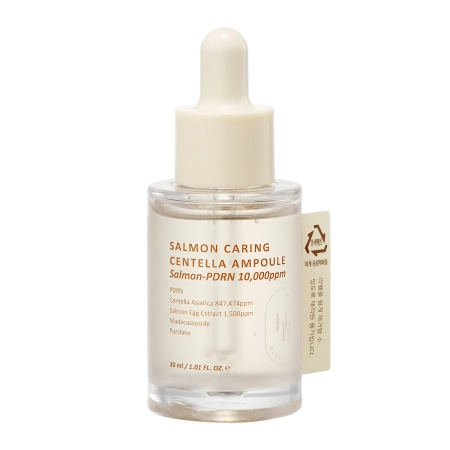 HEVEBLUE - Salmon Caring Centella Ampoule - Rewitalizująca Ampułka do Twarzy - 30ml