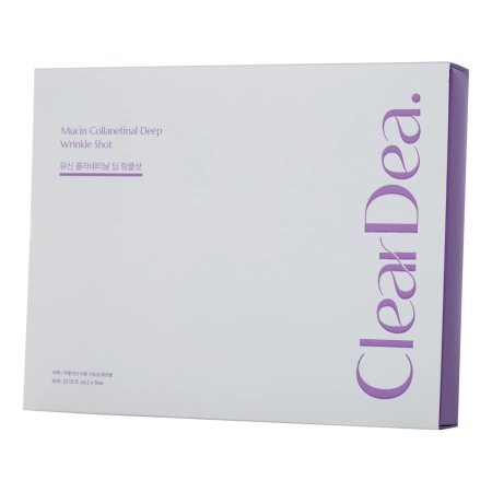 ClearDea - Mucin Collanetinal Deep Wrinkle Shot Set - Zestaw Ujędrniających Ampułek do Twarzy z Kolagenem - 5sztx4ml