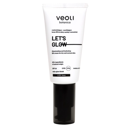 Veoli Botanica - Let's Glow - Rozświetlająco - Nawilżający Lekki Krem BB - 1.5N Ivory - 30ml
