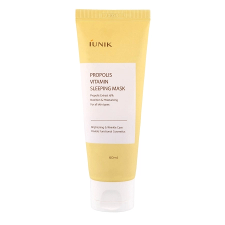 iUNIK - Propolis Vitamin Sleeping Mask - Nocna Maska Nawilżająca z Propolisem - 60ml