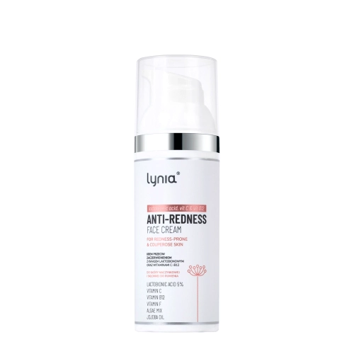 Lynia - Krem Przeciw Zaczerwienieniom z Kwasem Laktobionowym oraz Witaminami C i B12 - 50ml
