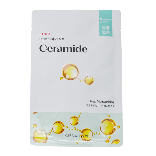 Etude House - 0.2mm Therapy Air Mask - Ceramide - Głęboko Nawilżająca Maska z Ceramidami - 20ml