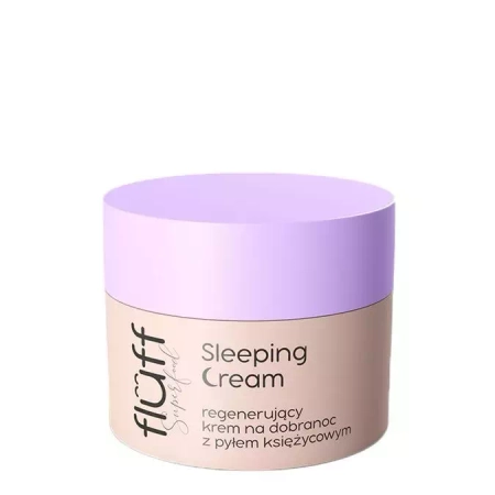 Fluff - Superfood - Sleeping Cream - Regenerujący Krem na Dobranoc z Pyłem Bambusowym - 50ml