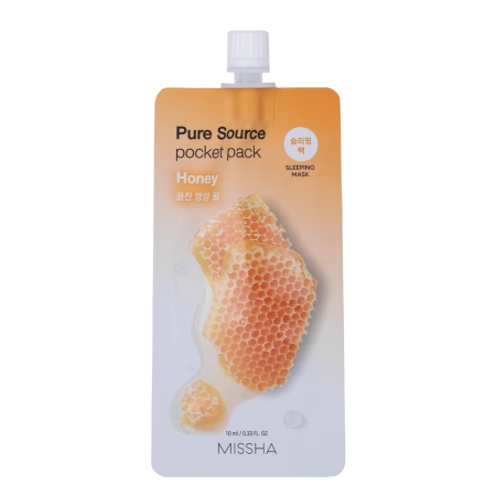 Missha - Pure Source Pocket Pack - Honey - Regeneracyjna Maska do Twarzy - 10ml
