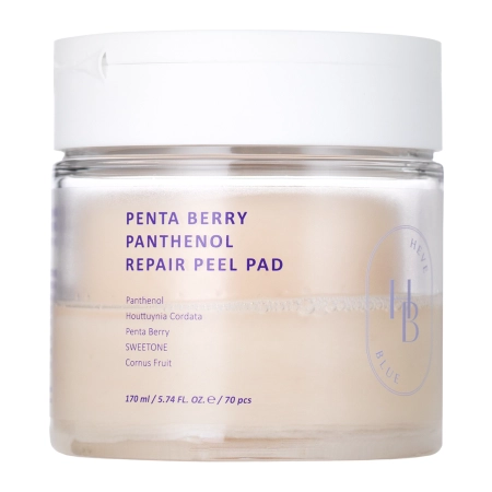 HEVEBLUE - Penta Berry Panthenol Repair Peel Pad - Złuszczające Płatki do Twarzy - 70szt